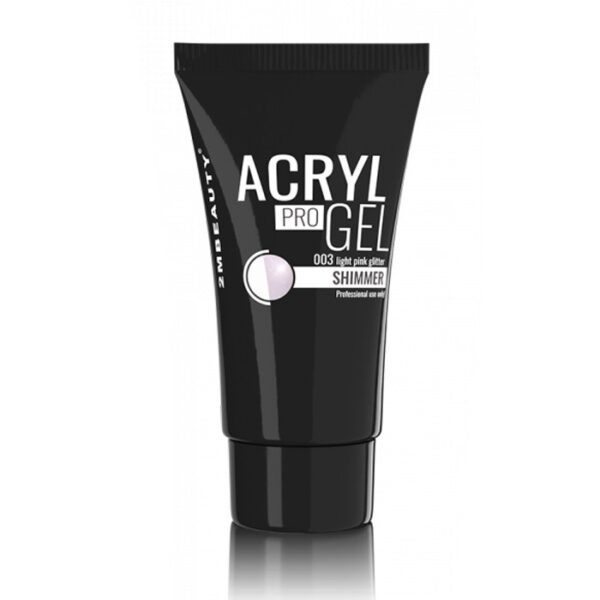 Acryl Pro Gel 2m Shimmer Light Pink Nr 03 60gr Unghiigelro